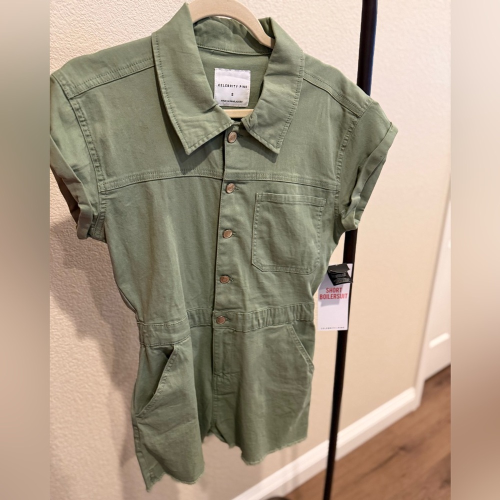 Celebrity Pink Women’s Olive Short Sleeve Jumper
